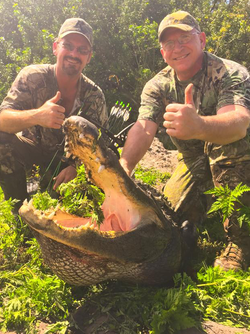 A great gator hunt in the swamp for this client.