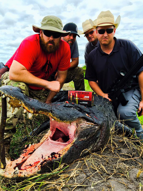 Velocity Tactics team showed how to take down a gator on their hunt with custom ammo.